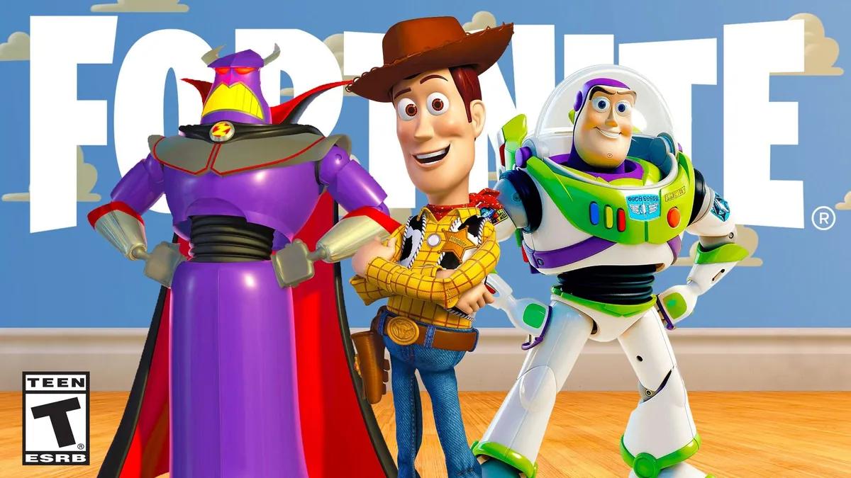 Des fuites concernant Fortnite laissent présager un crossover avec Toy Story mettant en scène Woody, Buzz et Zurg.