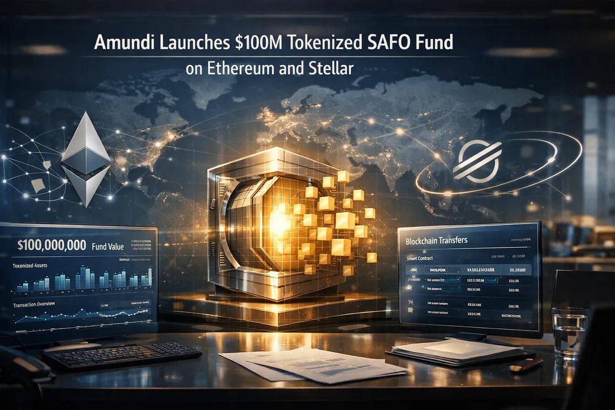 Amundi lance un fonds SAFO tokenisé de 100 millions de dollars sur Ethereum et Stellar