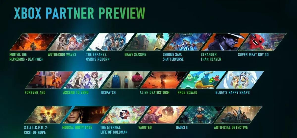 Aperçu des partenaires Xbox : Toutes les annonces