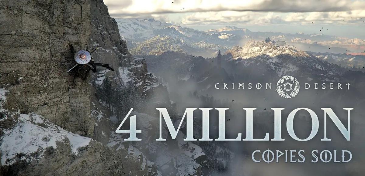 Pearl Abyss annonce que Crimson Desert s'est vendu à 4 millions d'exemplaires.