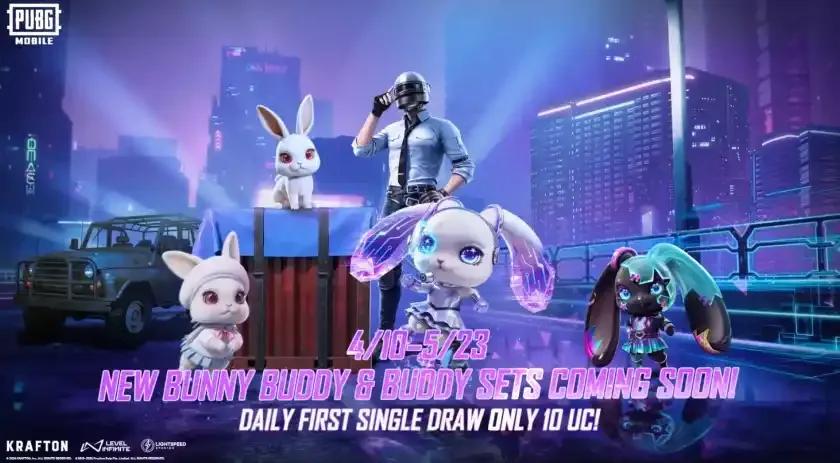 L'événement Bunny Buddy de PUBG Mobile est en cours - Skins, récompenses et spins exclusifs