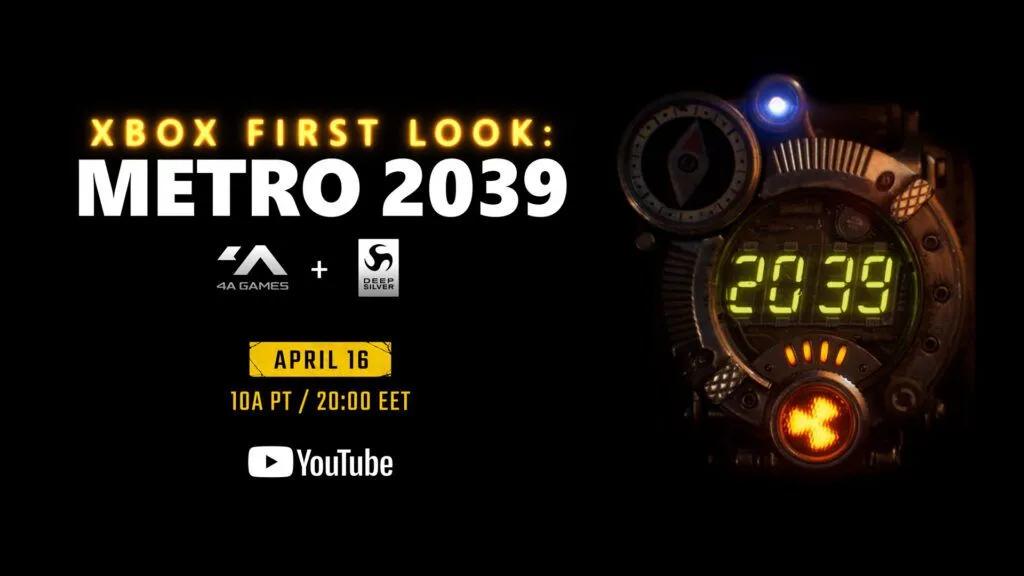 4A Games annonce Metro 2039, la révélation officielle est confirmée pour le 16 avril