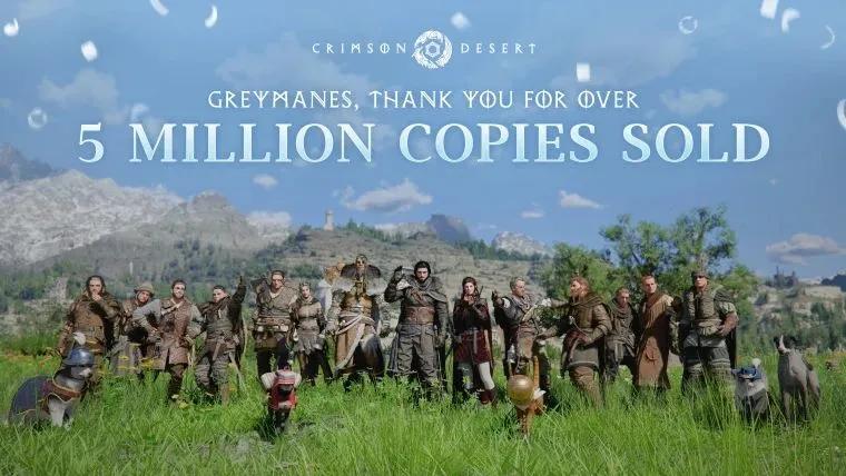 Crimson Desert dépasse les 5 millions de ventes - une nouvelle étape commerciale pour l'action RPG
