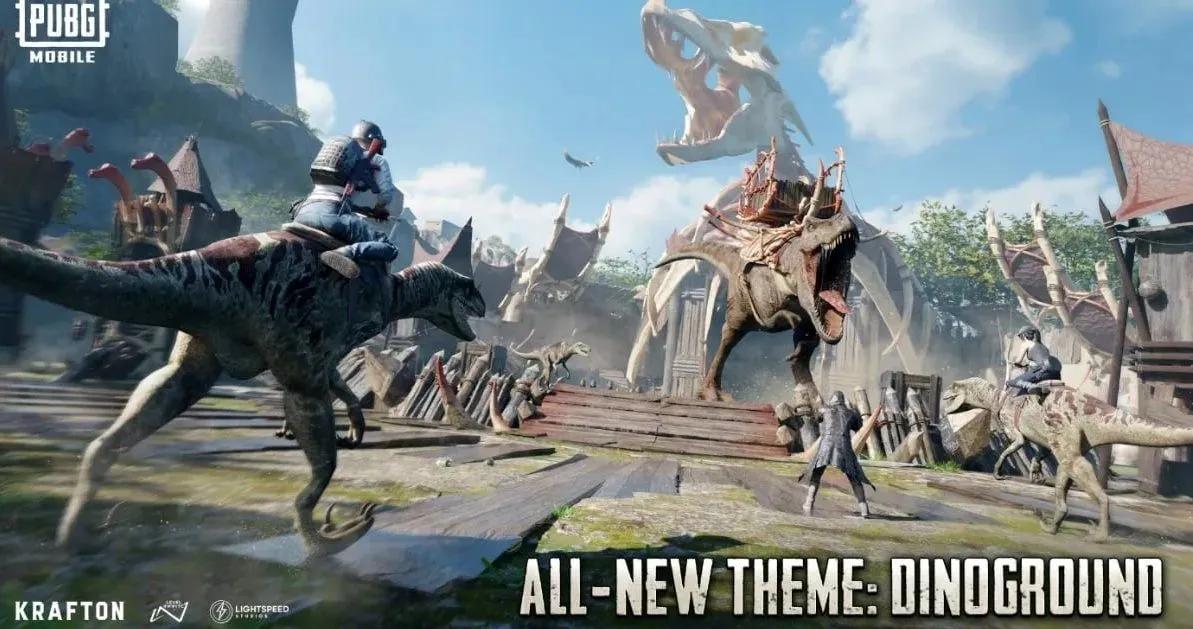 PUBG Mobile 4.4 - Le mode Dinoground revient avec des dinosaures à chevaucher