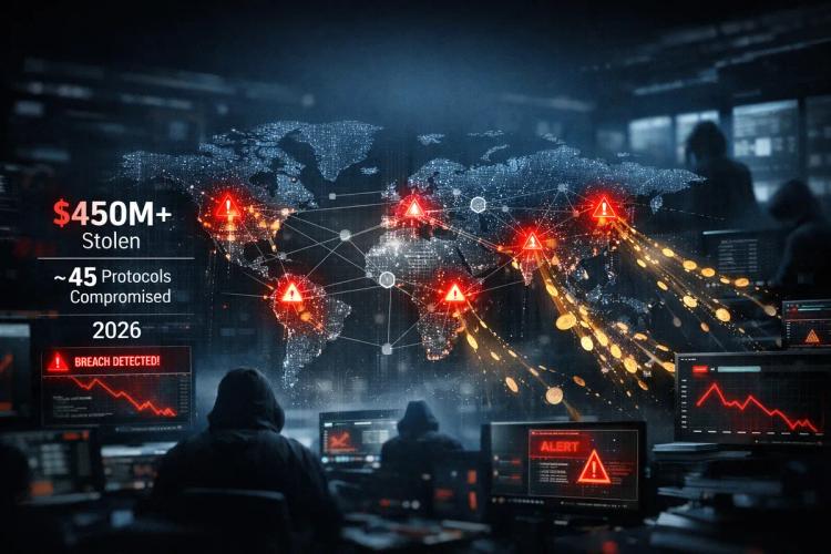 En 2026, des pirates informatiques avaient déjà dérobé plus de 450 millions de dollars à environ 45 protocoles de cryptomonnaie.