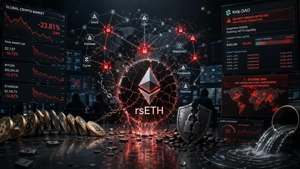 L'ensemble du marché des cryptomonnaies est menacé ! Le piratage de la DAO rsETH Kelp dégénère en crise systémique de la finance décentralisée (DeFi).