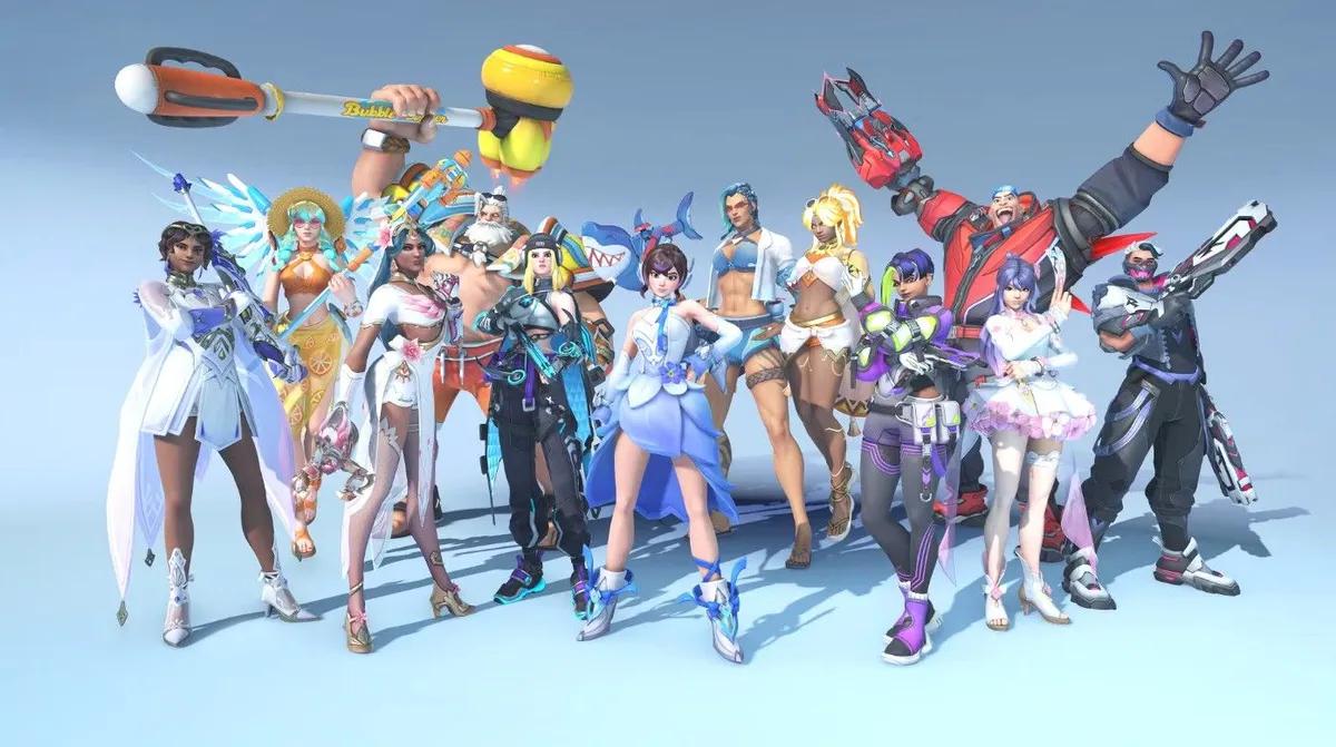 L'enquête Overwatch révèle de nouveaux concepts de skin - des requins de combat aux motards de l'enfer
