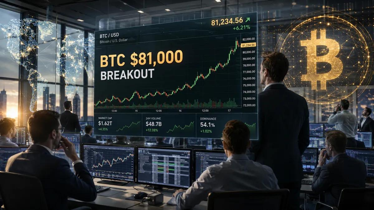 Marché des crypto-monnaies en mai 2026 : le bitcoin franchit la barre des 81 000 dollars