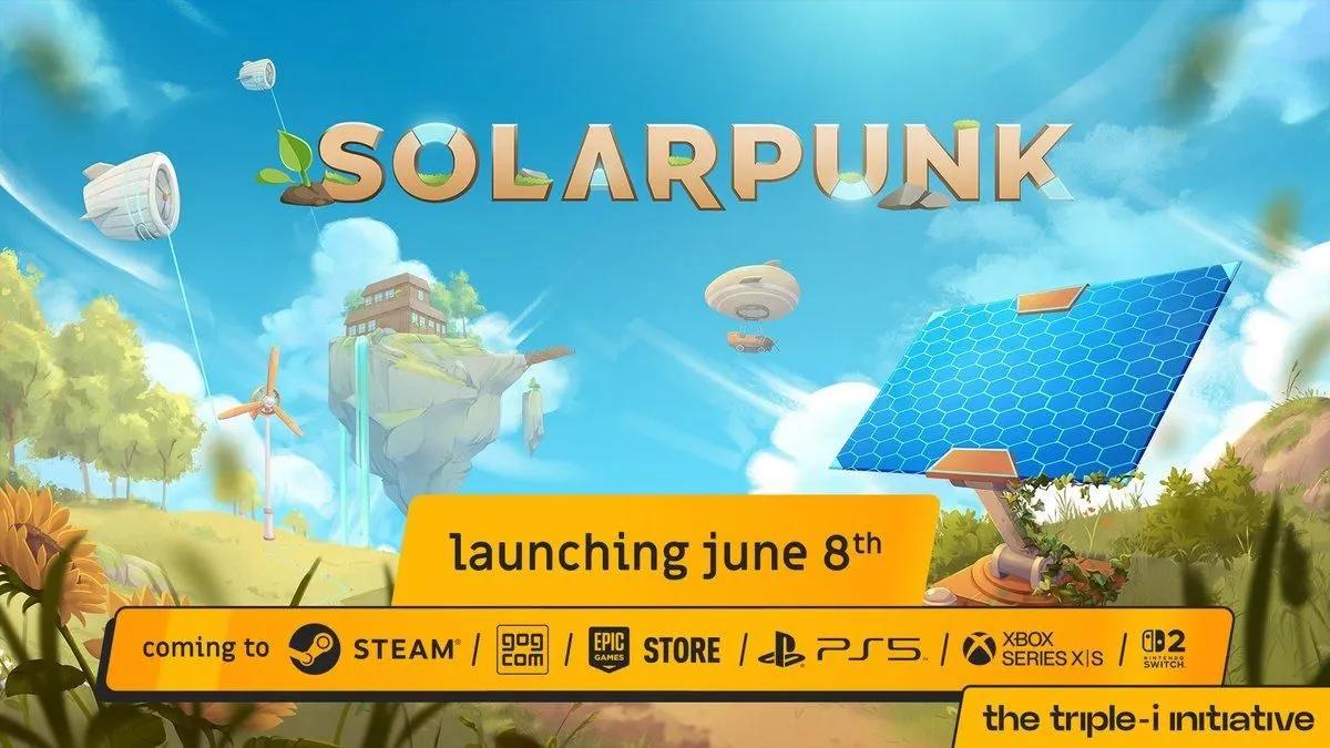 Solarpunk sortira le 8 juin et sera disponible dès le premier jour sur le Xbox Game Pass, sur toutes les plateformes.