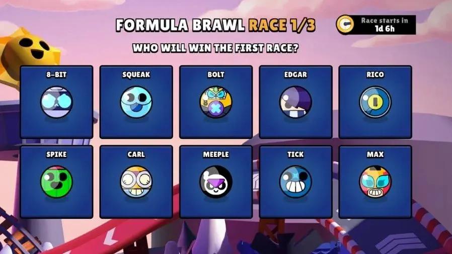 Brawl Stars lance l'événement Formula Brawl avant l'arrivée de Bolt