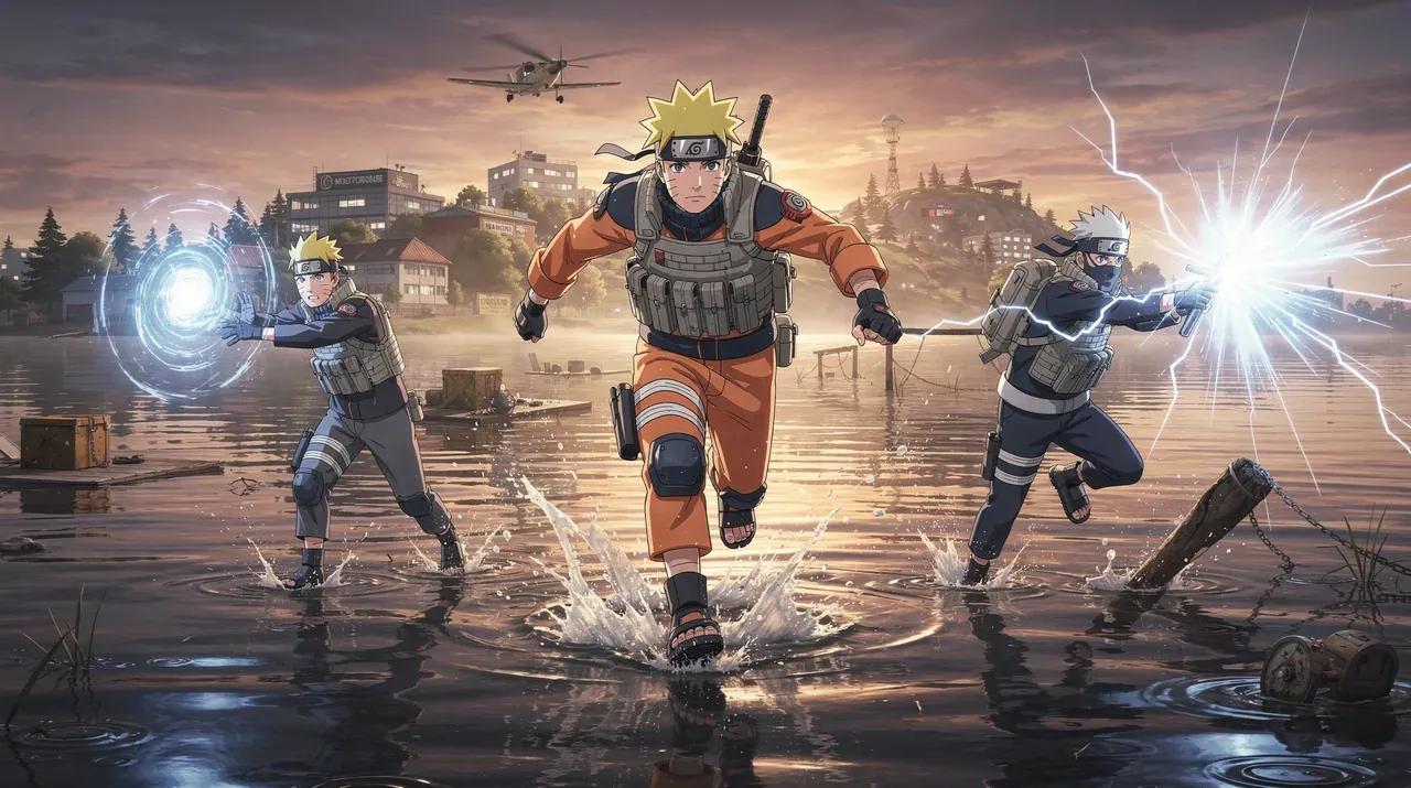PUBG Mobile 4.5 transforme Erangel en un univers inspiré de Naruto.