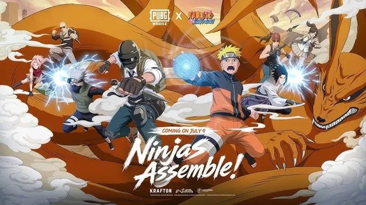 PUBG Mobile dévoile 9 skins de personnages de Naruto Shippuden