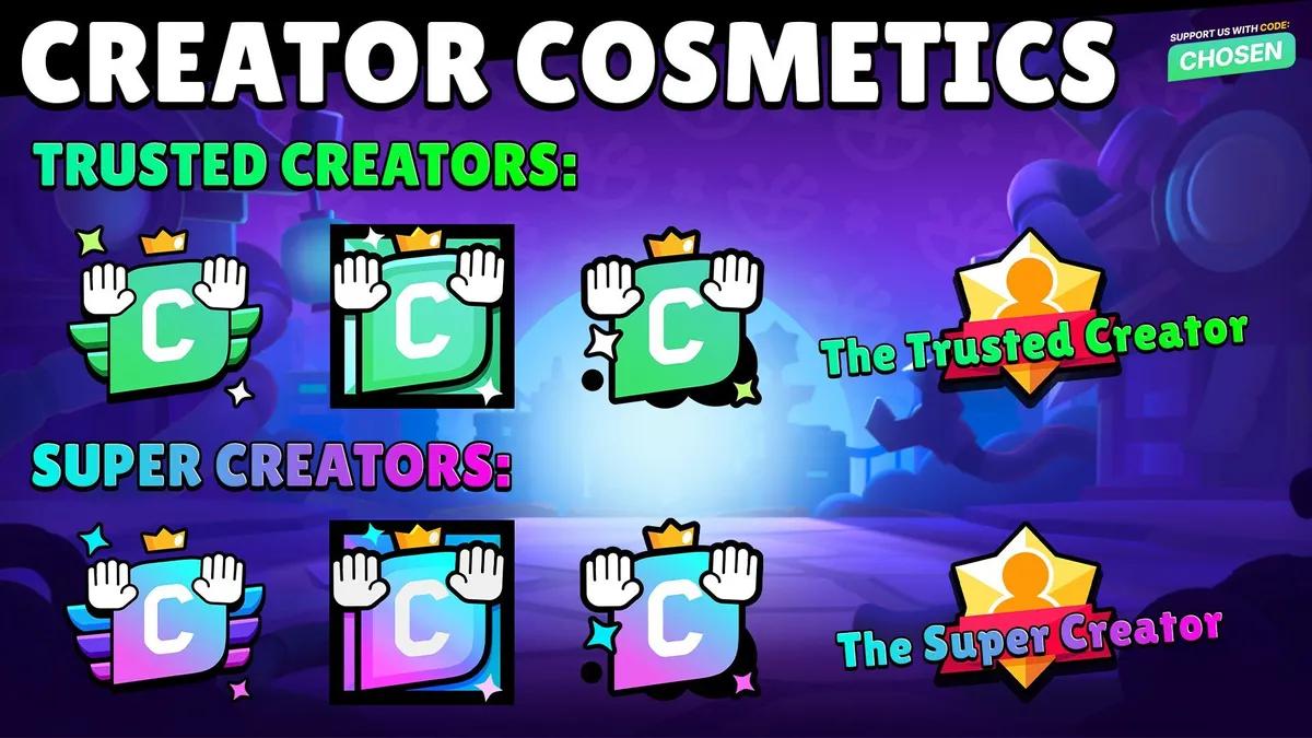 La mise à jour 68 de Brawl Stars ajoute des badges de créateur et de nouveaux éléments cosmétiques.