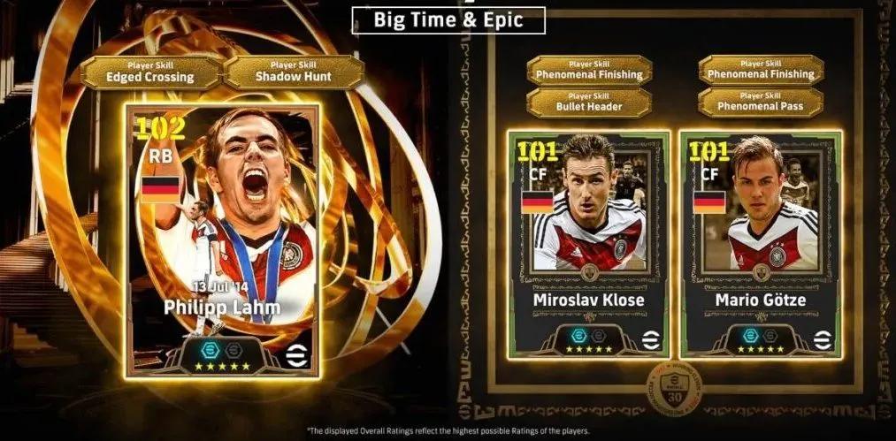 eFootball 2026 ajoute le pack « Epic » Allemagne 2014 avec Klose et Götze