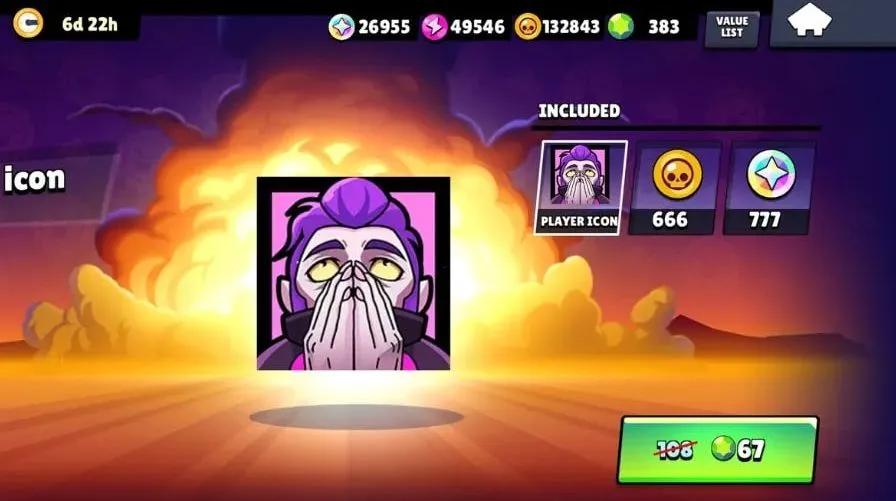 Brawl Stars ajoute l'icône de profil « PEAK Mortis » dans un pack disponible en boutique pour une durée limitée