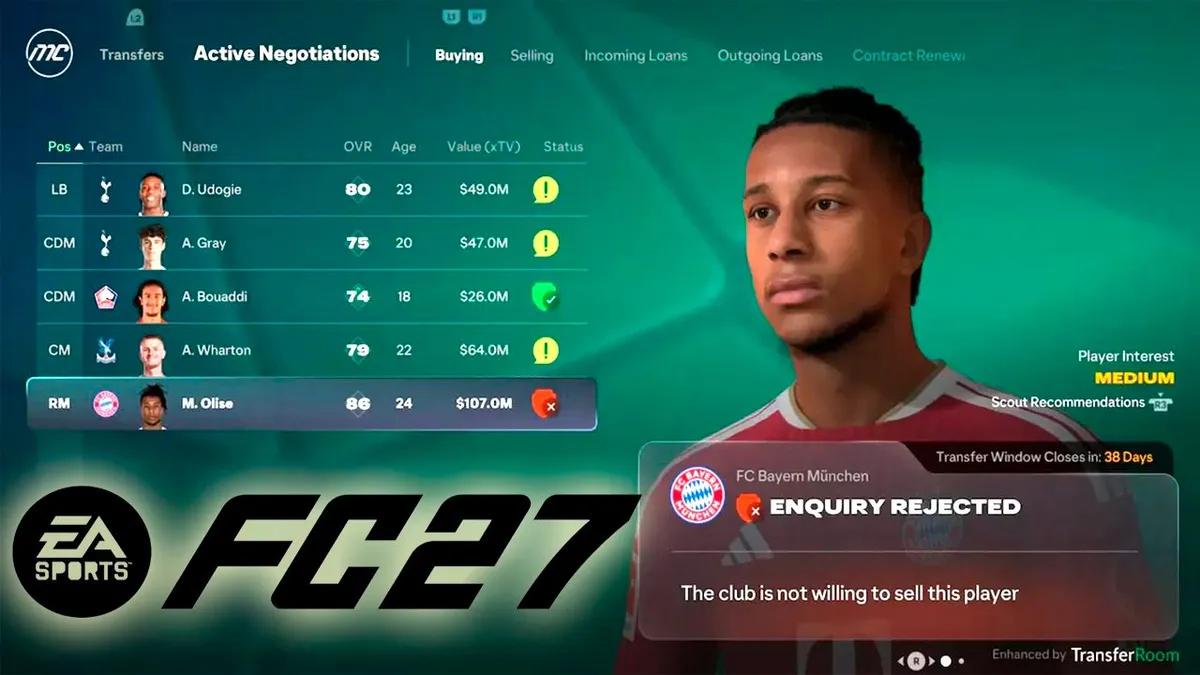 Electronic Arts a dévoilé de nouveaux détails et des améliorations concernant le mode carrière d'EA Sports FC 27