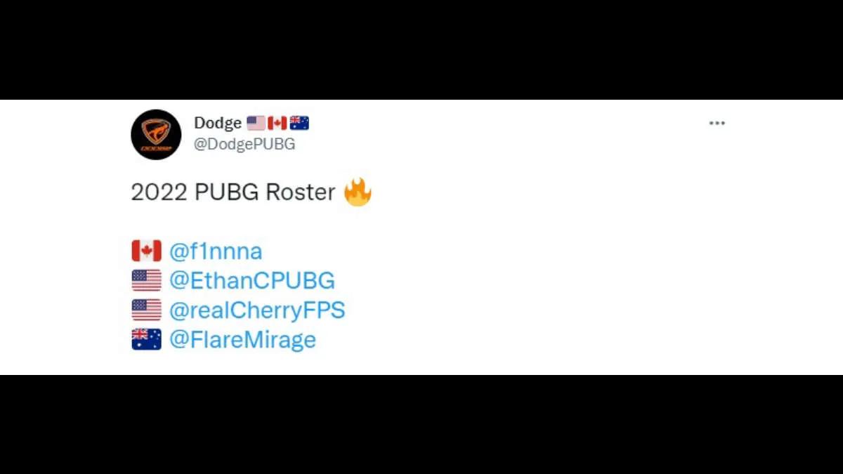 Dodge a changé sa liste en PUBG