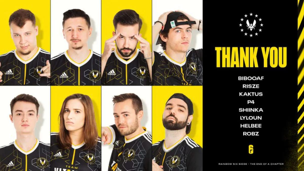 Team Vitality quitte Rainbow Six