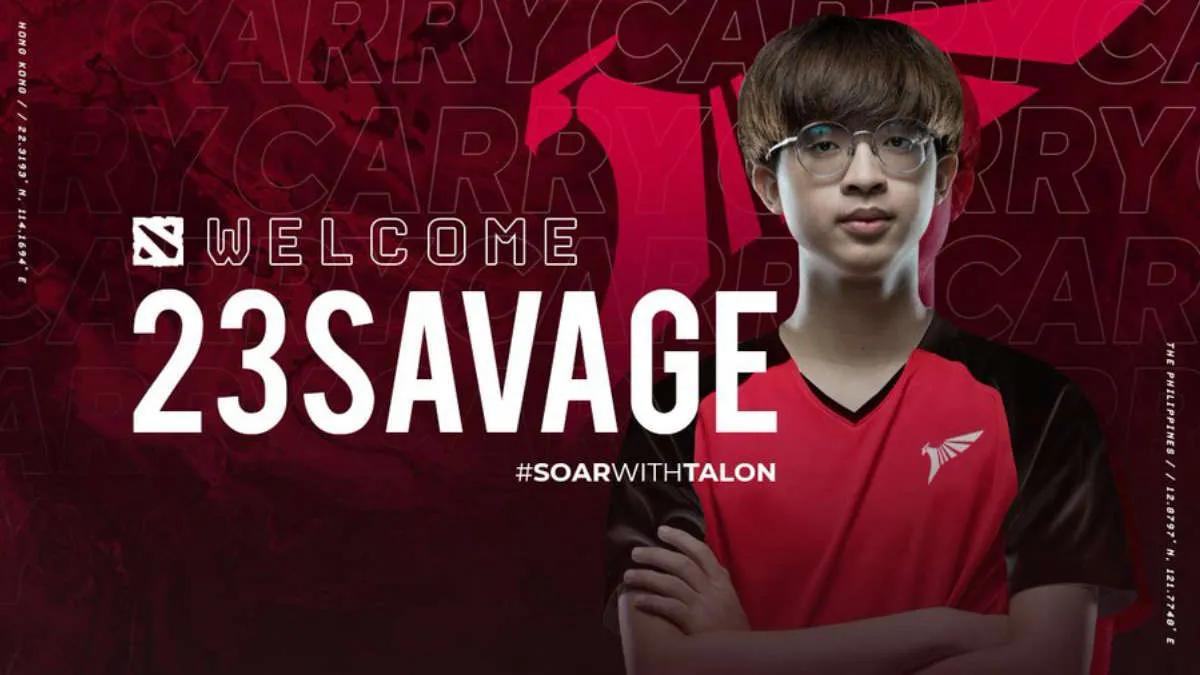 23 savage termine Talon Esports