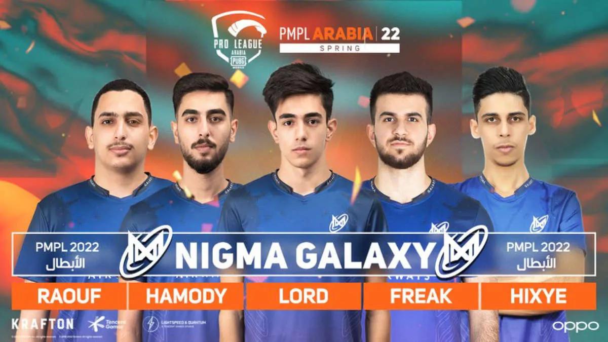 Nigma Galaxy est devenu le champion PUBG Mobile Pro League - Arabia Spring 2022