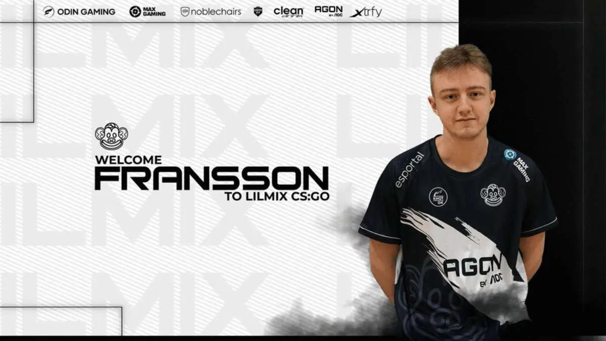 FRANSSON a complété l'équipe Lilmix