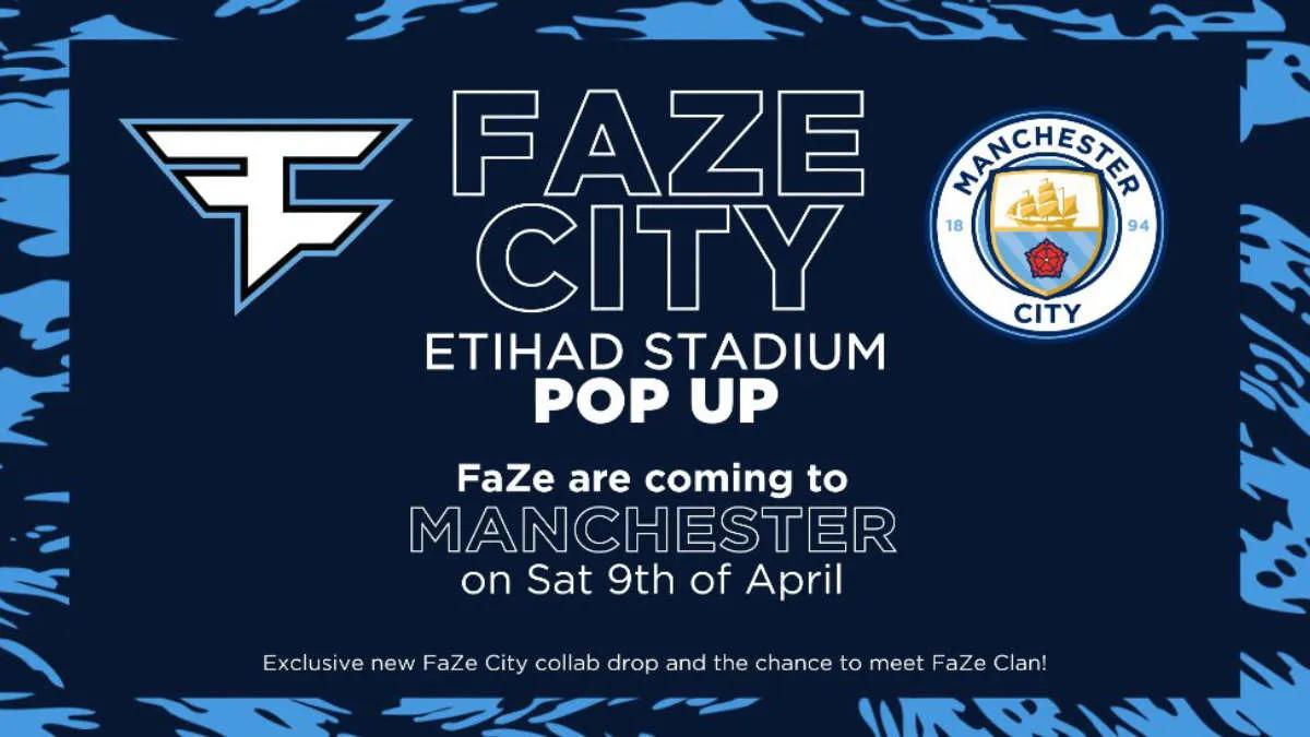 FaZe Clan et Manchester City annoncent un événement pour Etihad Stadium