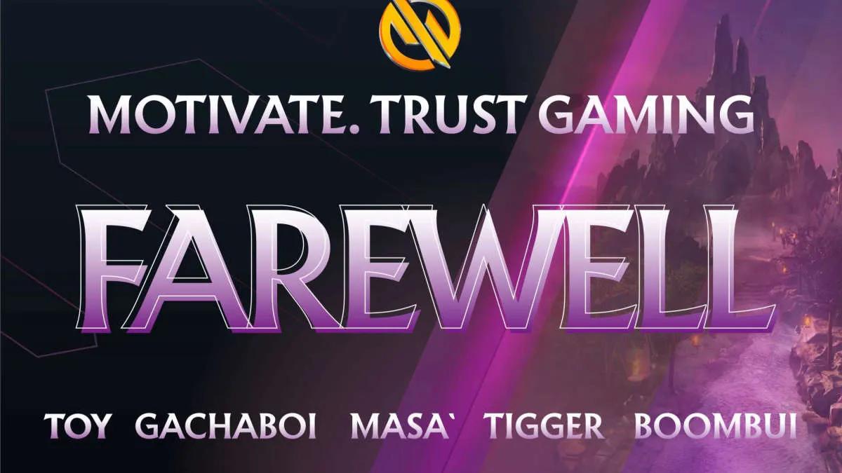 Motivate.Trust Gaming a dissous la liste de Dota 2