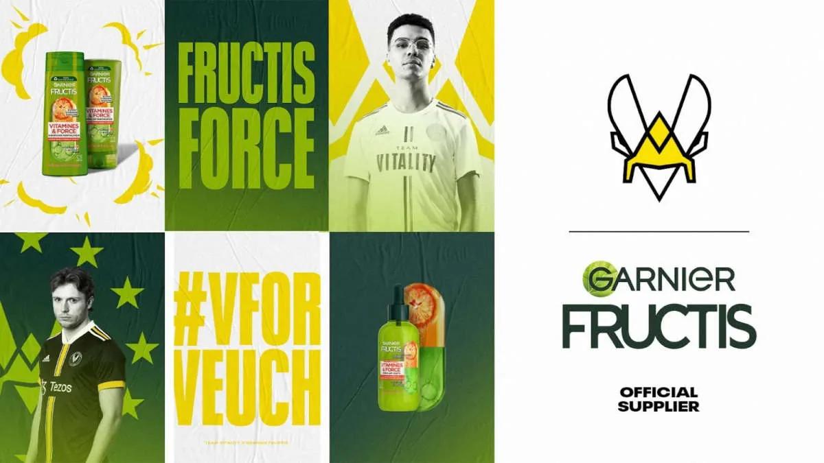 Team Vitality a annoncé un partenariat avec Garnier Fructis