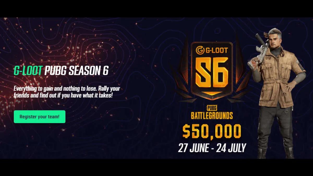 Annonce faite G-Loot PUBG Season 6