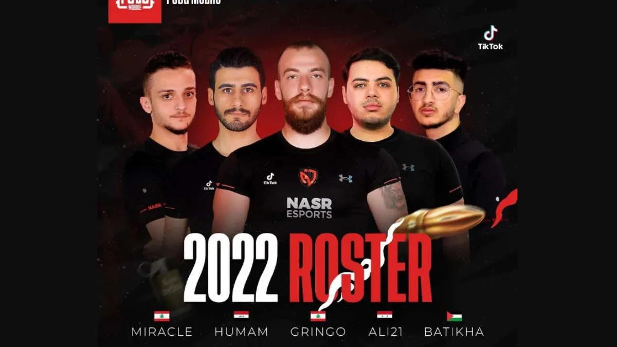 NASR Esports a complété l'équipe selon PUBG Mobile