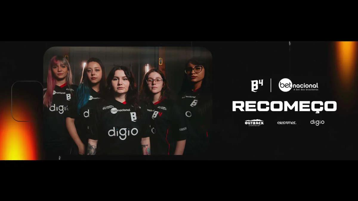 B4 Esports ancien roster signé Black Dragons Female