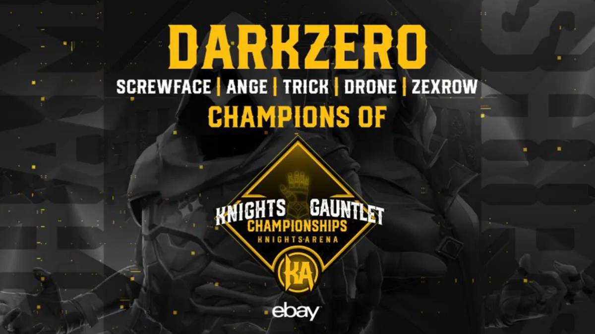 DarkZero Esports est devenu le gagnant de Knights Gauntlet 2022 : Championship