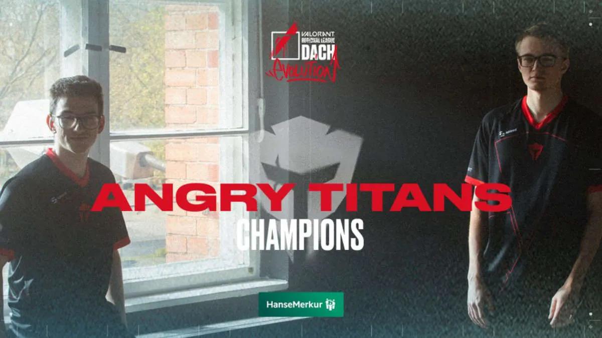 Angry Titans est devenu le champion VALORANT Regional Leagues 2022 DACH  : Evolution Stage 2