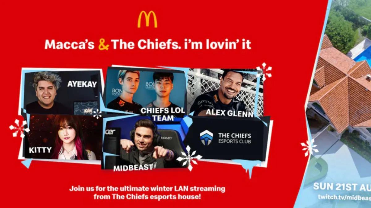 McDonald devient partenaire de The Chiefs Esports Club