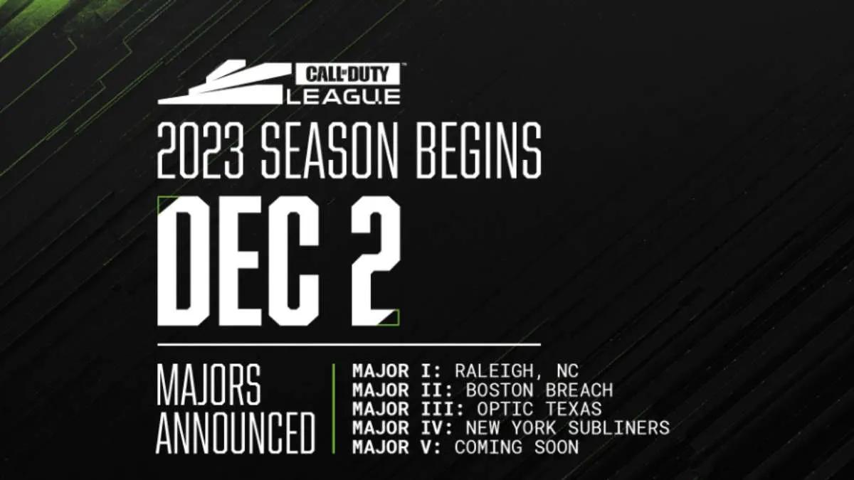 La saison Call of Duty League 2023 commence le vendredi 2 décembre