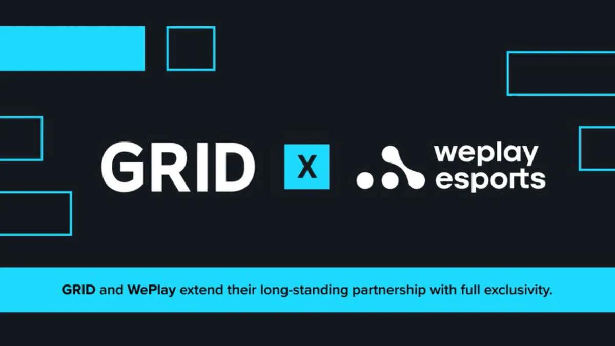 GRID renouvelle son partenariat avec WePlay Esports