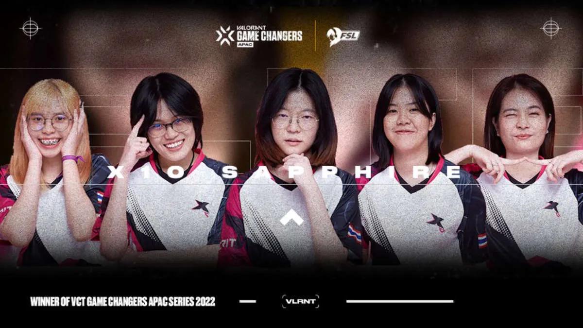 X10 Sapphire qualifié pour VCT 2022 : Game Changers Championship