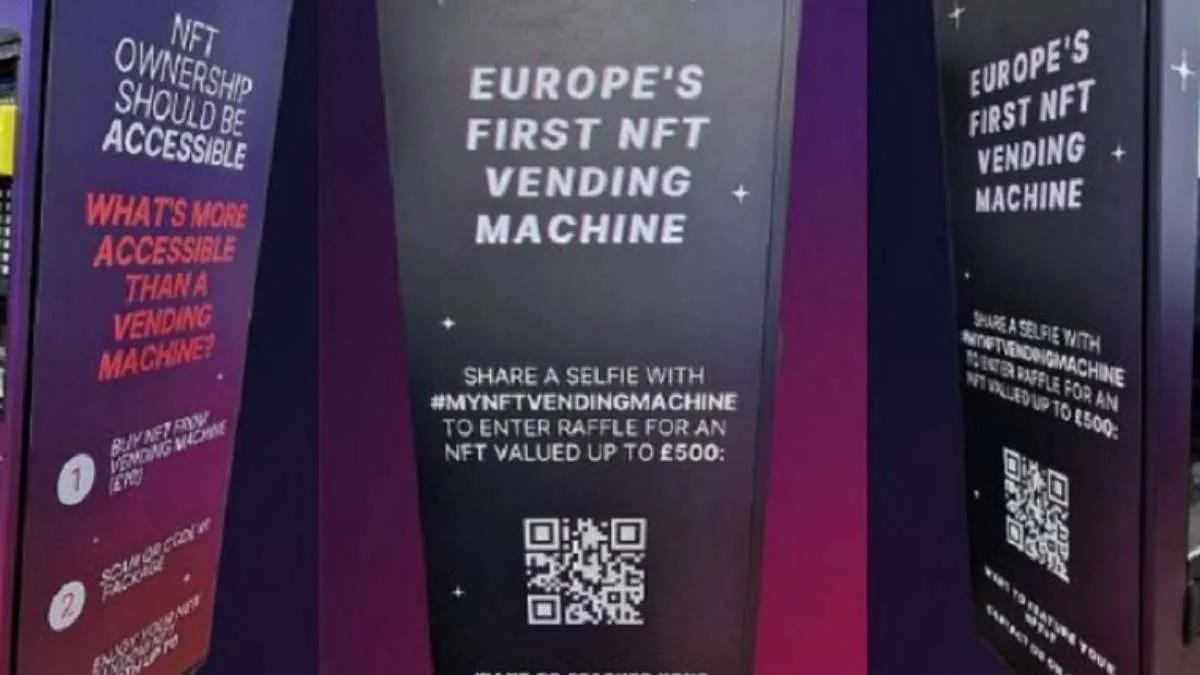 MyNFT Installer un distributeur automatique à Londres NFT