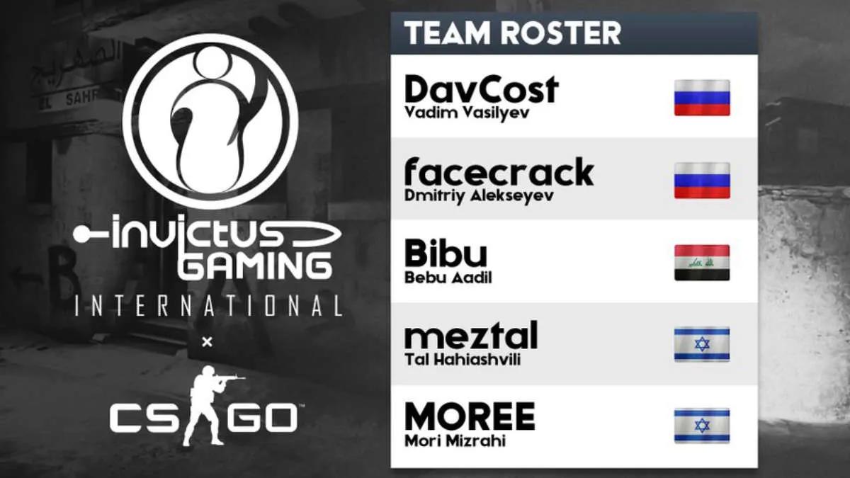 Invictus Gaming a présenté une nouvelle liste CS:GO