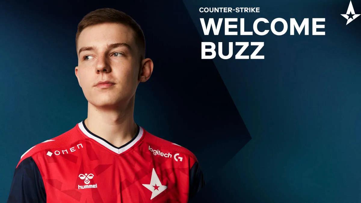 Buzz a officiellement rejoint le Astralis