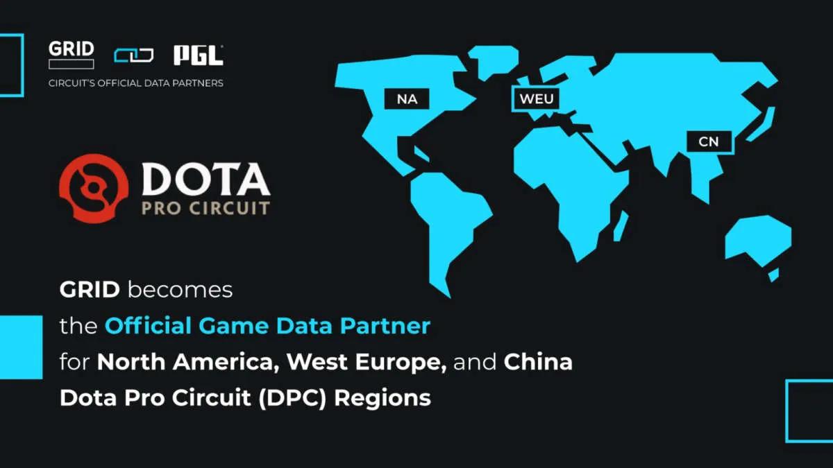 GRID Esports étend son partenariat avec la série DPC en Amérique du Nord, en Europe occidentale et en Chine