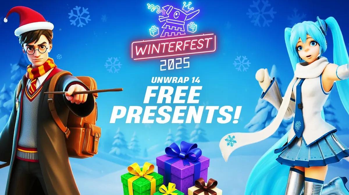 Fortnite Winterfest 2025 - Harry Potter, Hatsune Miku et tout ce que nous savons