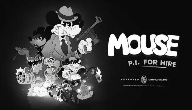 Mouse : Détective privé à louer - Un jeu de tir noir stylé inspiré des dessins animés classiques