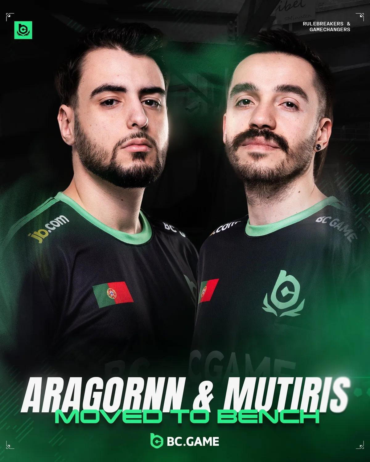 BC.Game met deux joueurs sur le banc - changements dans l'effectif impliquant s1mple