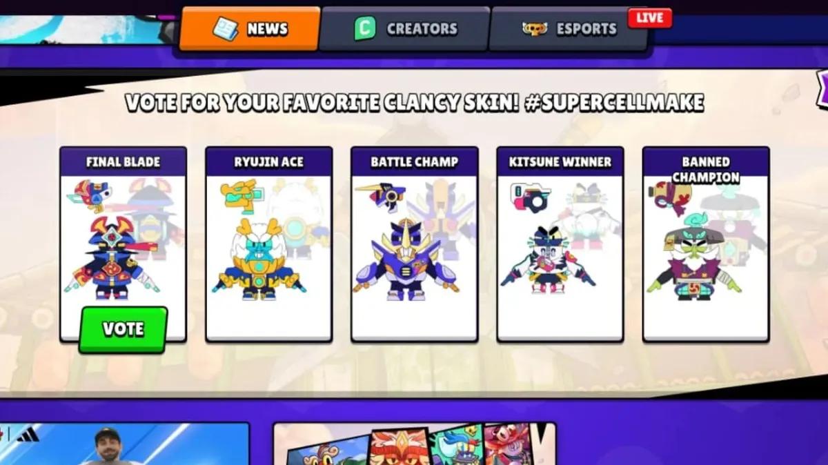 Supercell lance le vote pour le concours de création de skin « Clancy » dans Brawl Stars