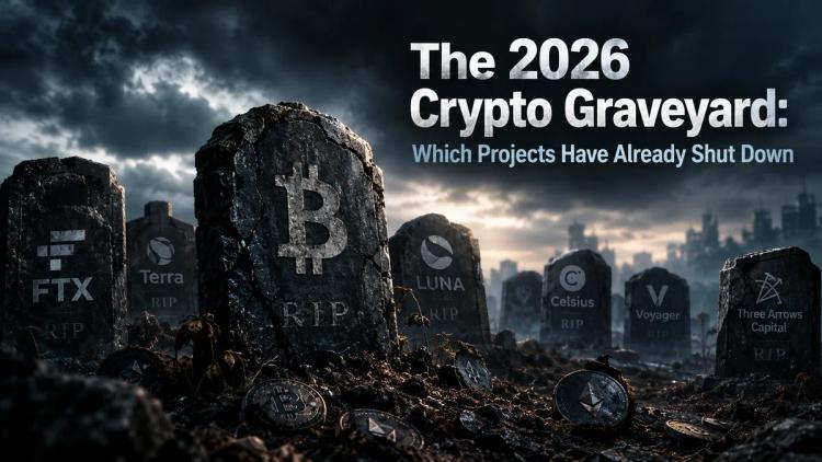 Le cimetière des cryptomonnaies de 2026 : quels projets ont déjà fermé leurs portes ?
