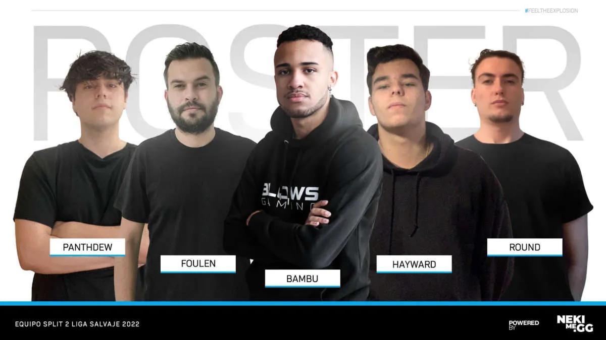 Blows Gaming roster révélé pour Wild Rift pour Liga Salvaje 2022 : Split 2