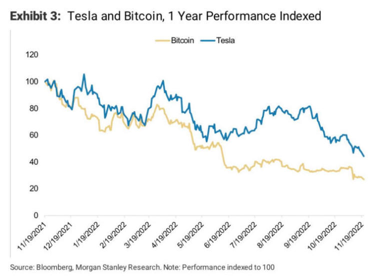 Une comparaison inhabituelle - Morgan Stanley a établi une analogie entre Bitcoin et Tesla. Photo 1