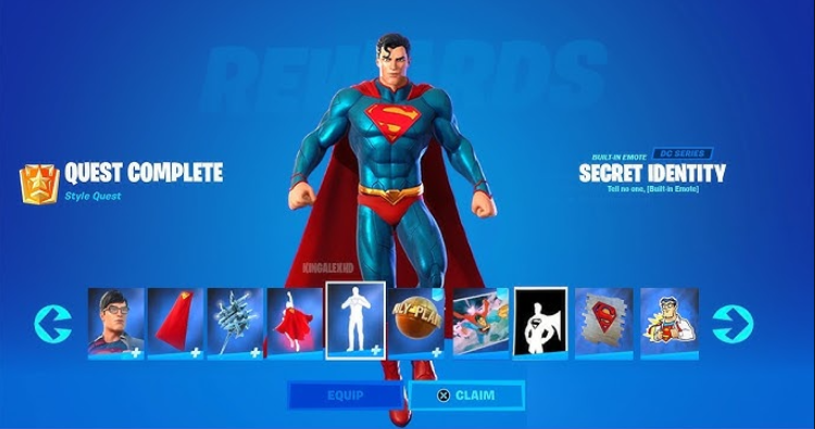 Une fuite dans Fortnite laisse entrevoir un nouveau skin de Superman et une capacité mythique. 1