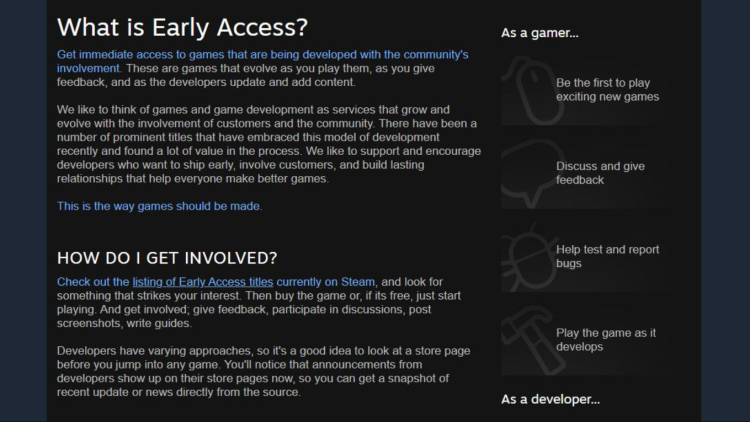 L'accès anticipé sur Steam n'est plus ce qu'il était : pourquoi il pourrait échouer ? The Game 2